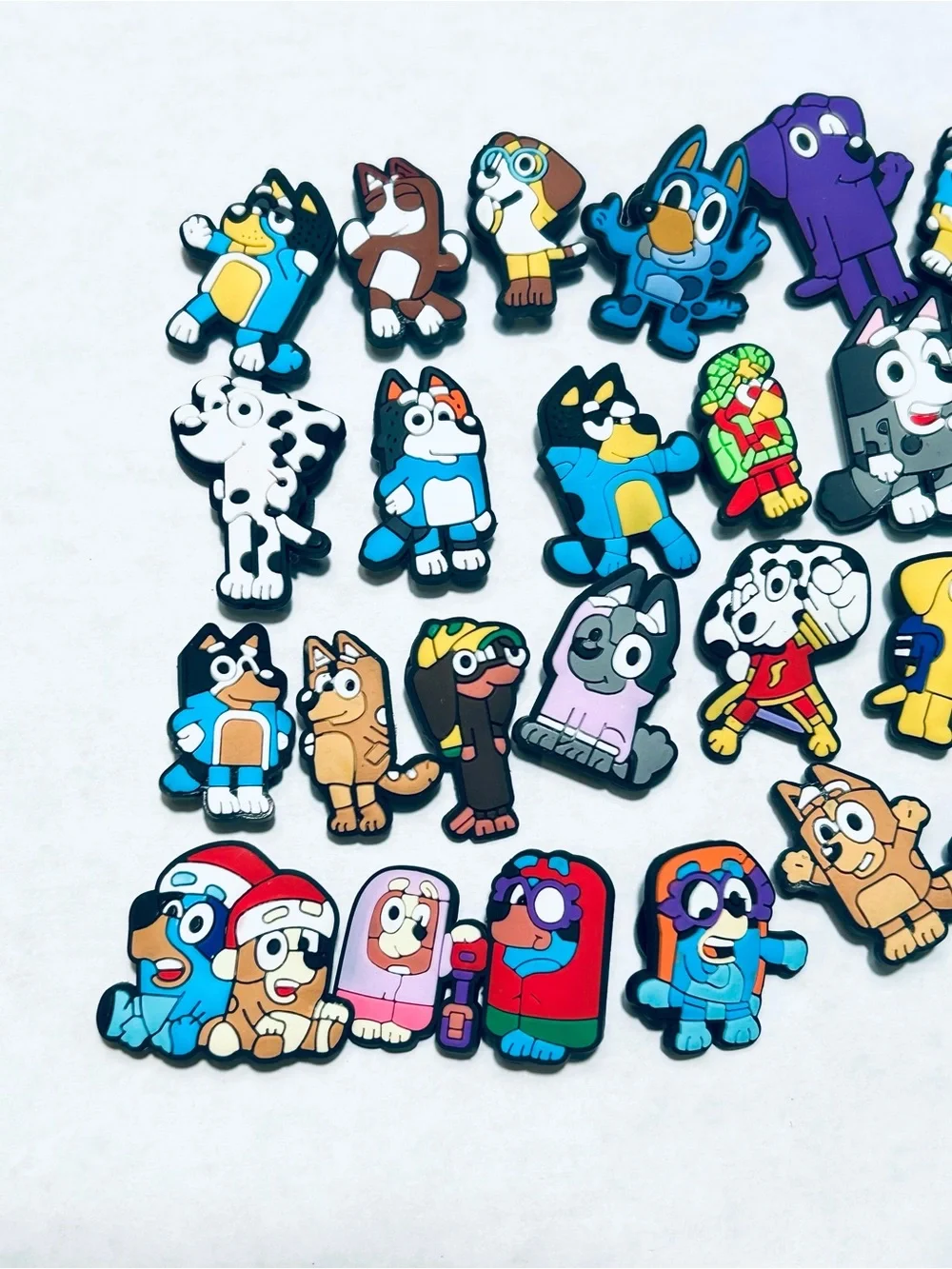 Large 38 Piece Bluey and Friends Characters Kids Shoe Charms for Crocs